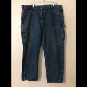 Men’s Carhartt Denim Jeans Relaxed Fit Size 44x30